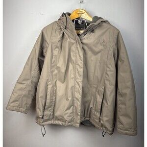 L.L Bean Winter Warmer Parka Jacket Winter Fleece Lined Zip Snap Hooded 2x Reg